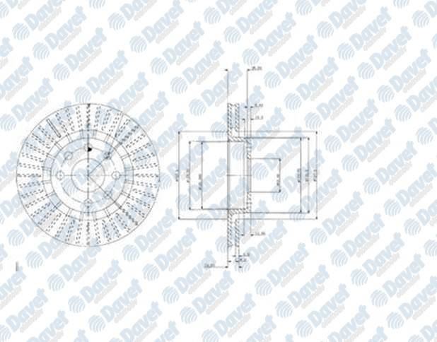 DELPHI BG2636T Fren Diski On (6d 256mm) Combo Corsa B Vectra A 88-